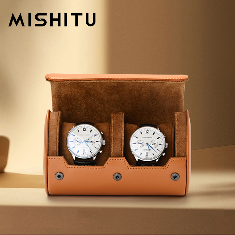 Watch Display Box - MISHITU 1/2/3-Slot Watch Storage Roll Travel
