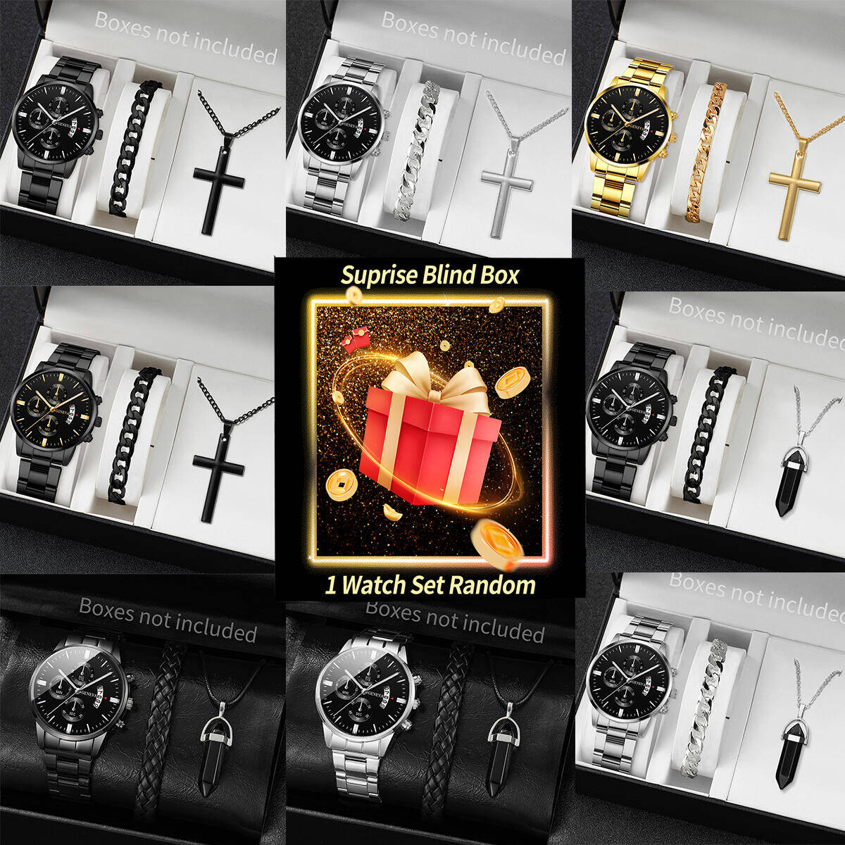 Jewelry For Watches - Surprise Mystery Watch Blind Box-3PCS/Set Fashion