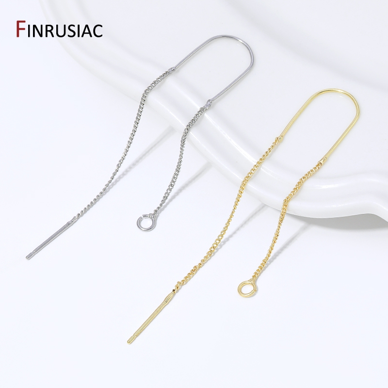 Drop Earrings - 18K Gold Plated Brass Long Tassel