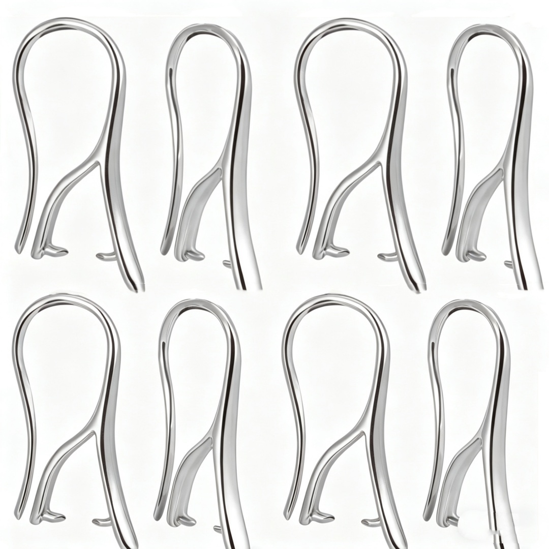 10/30Pcs White with Pinch Bail - Drop Earrings recension och pris