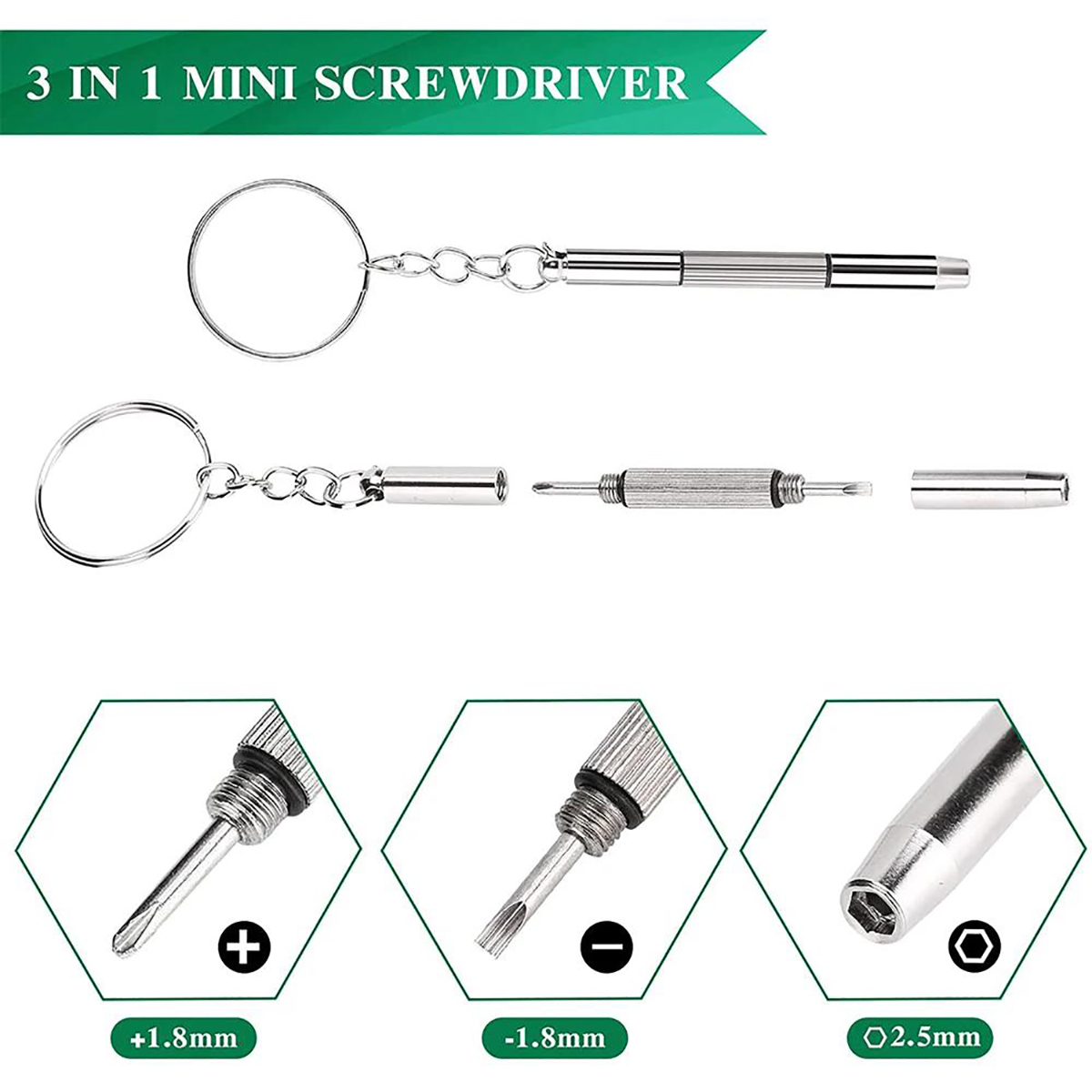 1/2PCS Precision 3 in1 Screwdr - Jewelry Repair & Watches Photos recension och pris