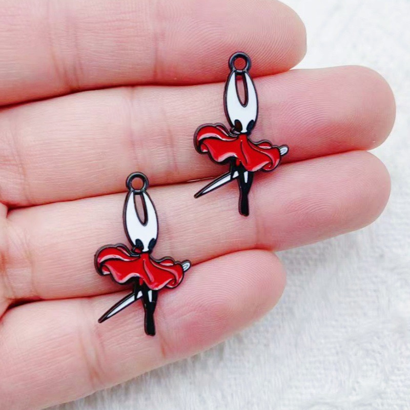 10pcs alloy drip oil cartoon a - Drop Earrings recension och pris