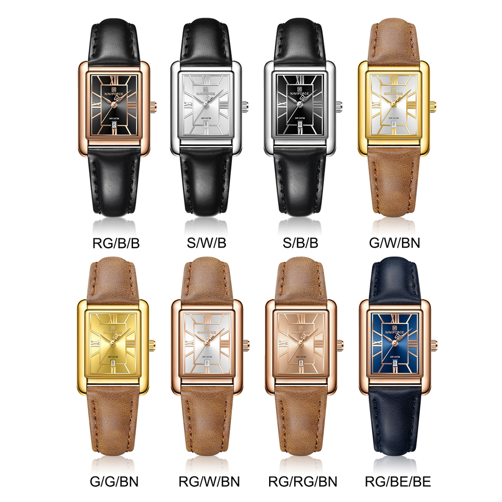 NAVIFORCE Women's Elegant Rect - Jewels On Watches recension och pris