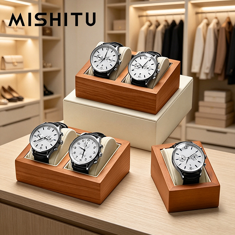 MISHITU Solid Wood Watch Stora - Watch Display Box recension och pris
