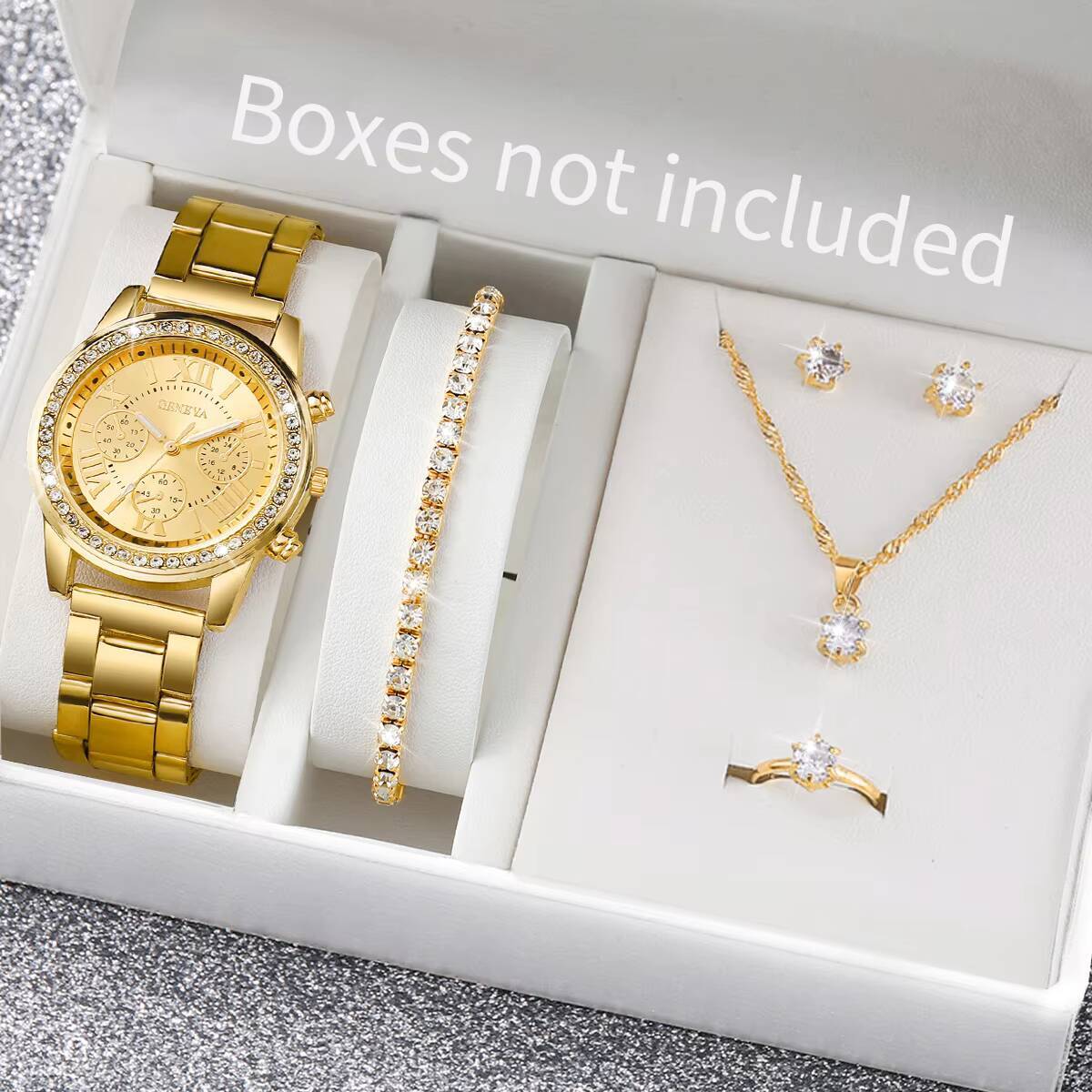 6PCS/Set Fashion Rhinestone Wo - Jewelry Watches For Women recension och pris