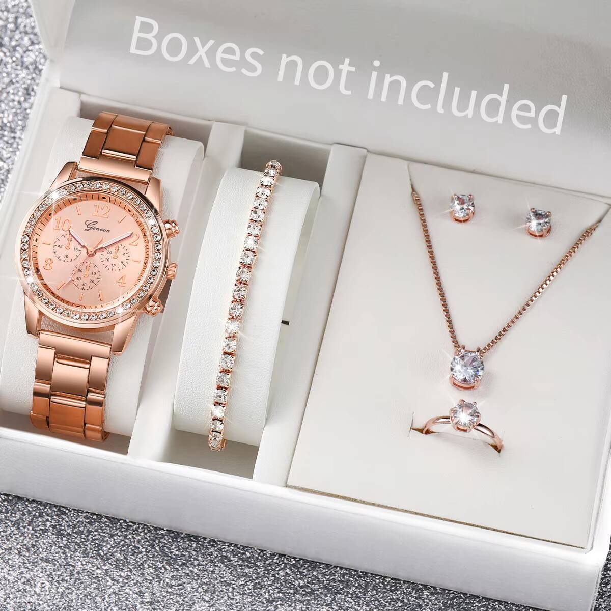 6PCS/Set Fashion Rhinestone Wo - Jewelry Watches For Women recension och pris