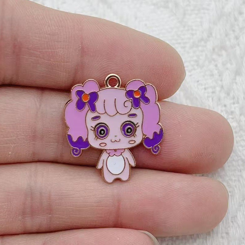 10pcs Cartoon Cute Drip Oil Al - Drop Earrings recension och pris
