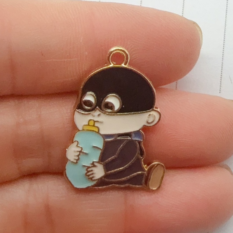 10pcs alloy drip oil cartoon p - Drop Earrings recension och pris