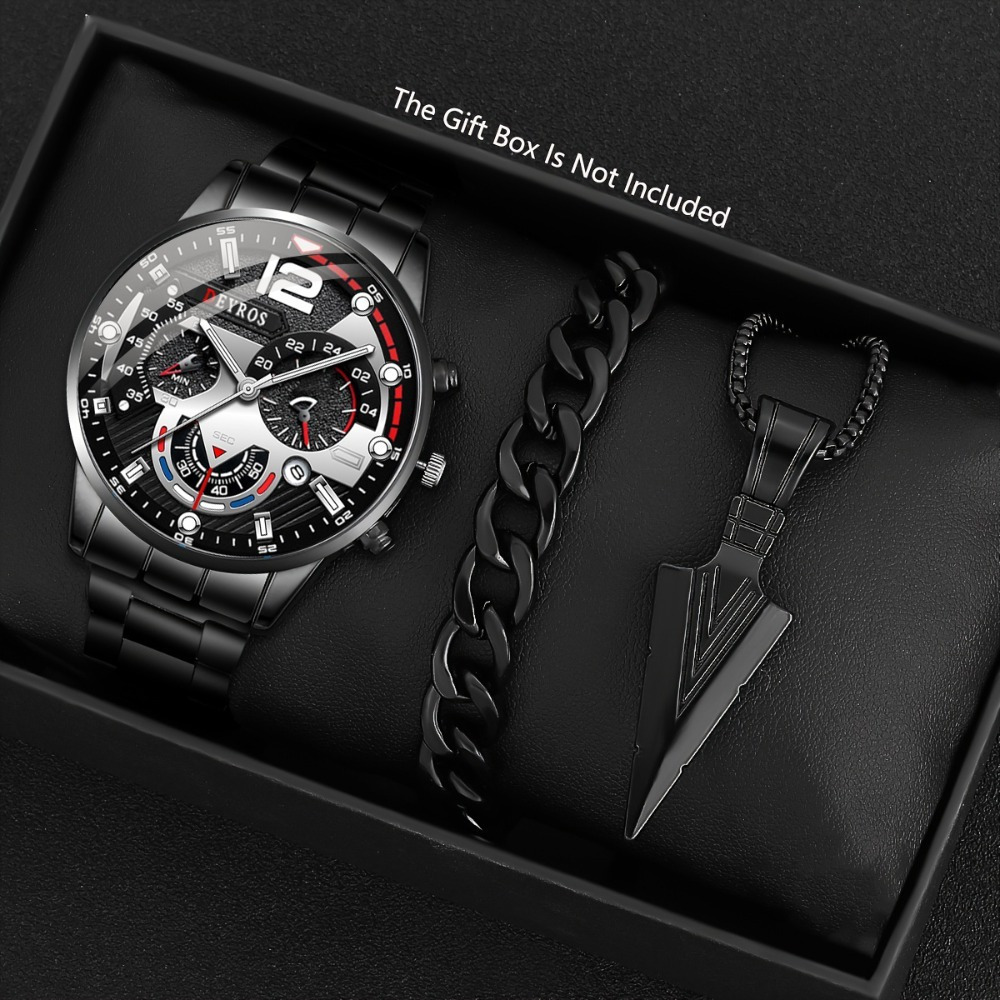 3pcs/set Fashion Men's Watch B - Best Jewelry Watches recension och pris
