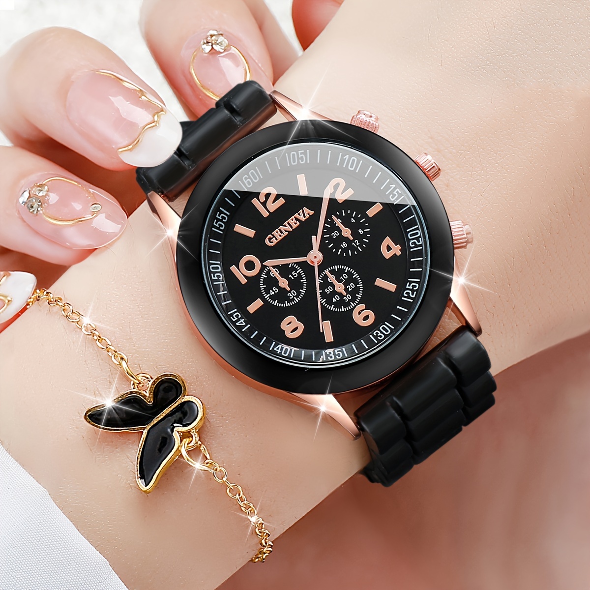 6PCS/Set Women's Watch Casual  - Jewels On Watches recension och pris