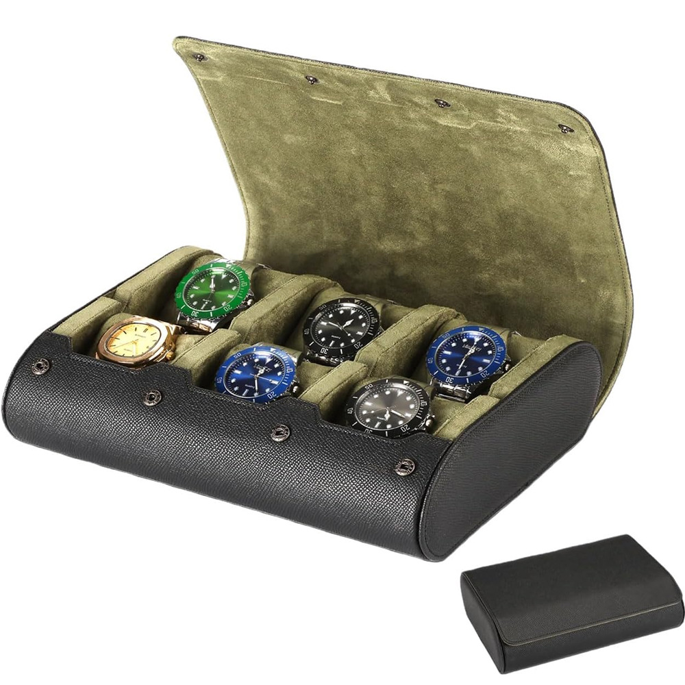 6 Watch Travel Cases  PU Leath - Watch Display Box recension och pris