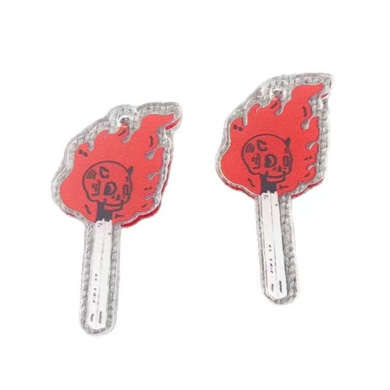 10pcs acrylic skull pendant, D - Drop Earrings recension och pris