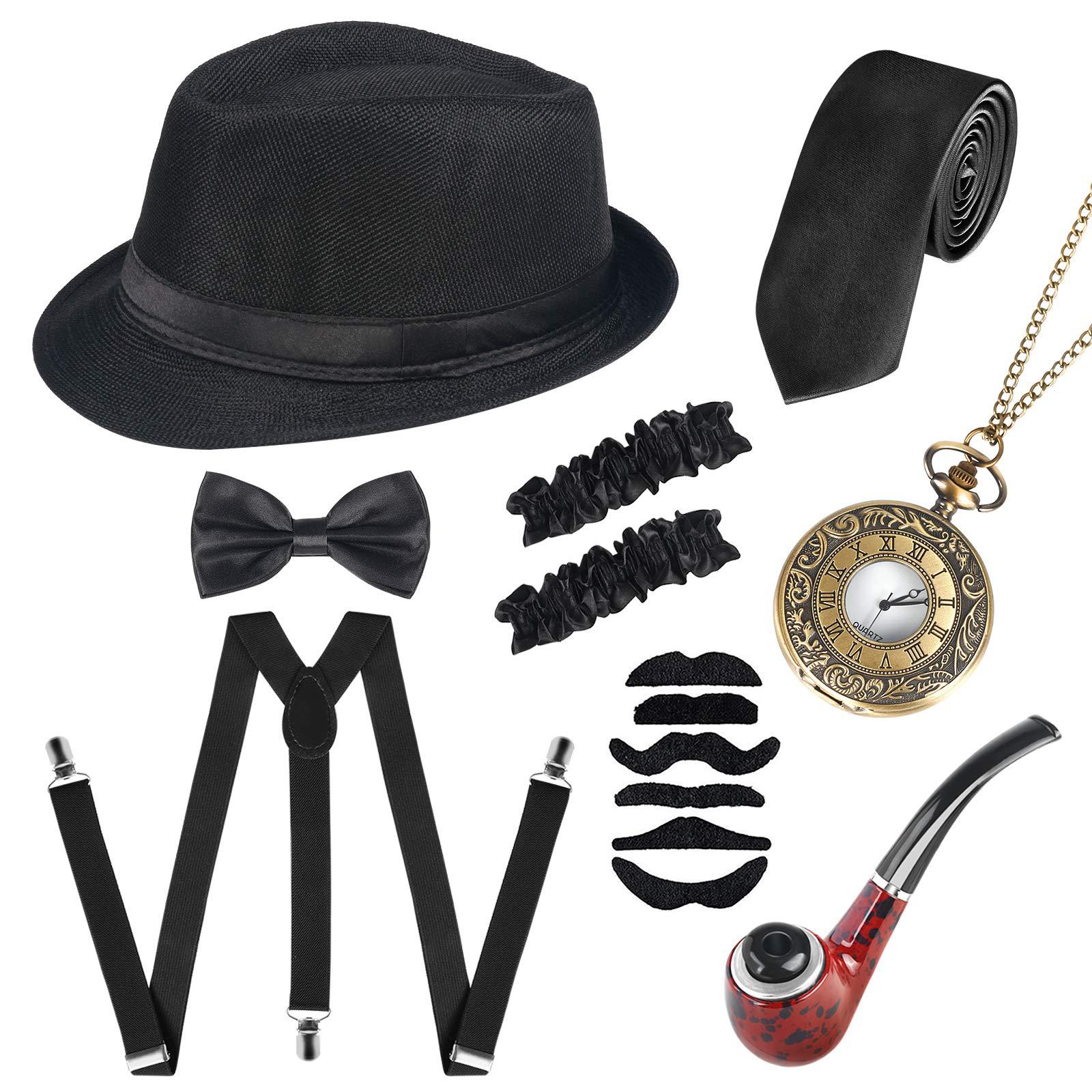 1920s Men's Ball Party Top Hat - Vintage Pocket Watch recension och pris