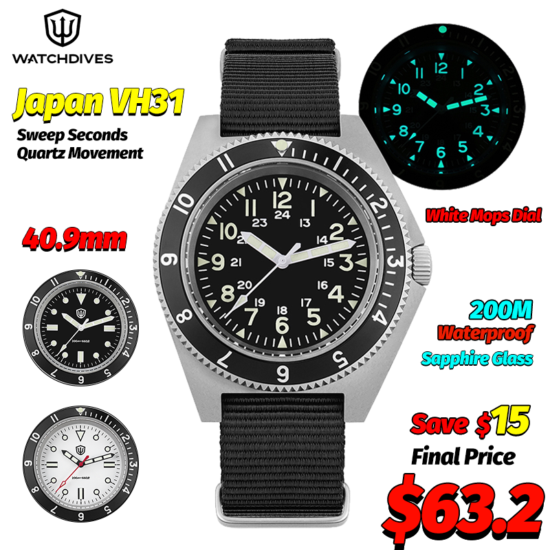 Watchdives WD1972 Quartz Watch - Jewelry For Watches recension och pris