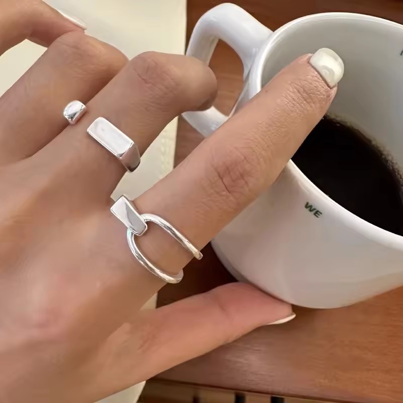 VENTFILLE 925 Sterling Silver  - Couple Ring Set recension och pris