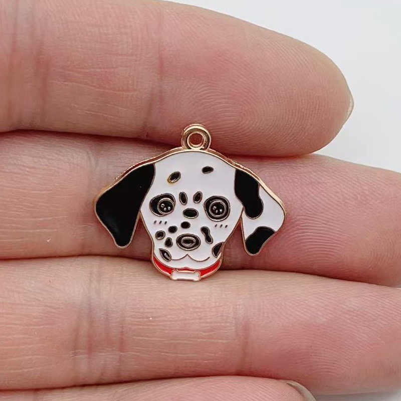 12pcs cartoon pet spotted dog  - Drop Earrings recension och pris