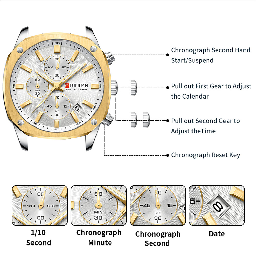 CURREN Modern Men's 42mm Sport - Jewelry For Watches recension och pris