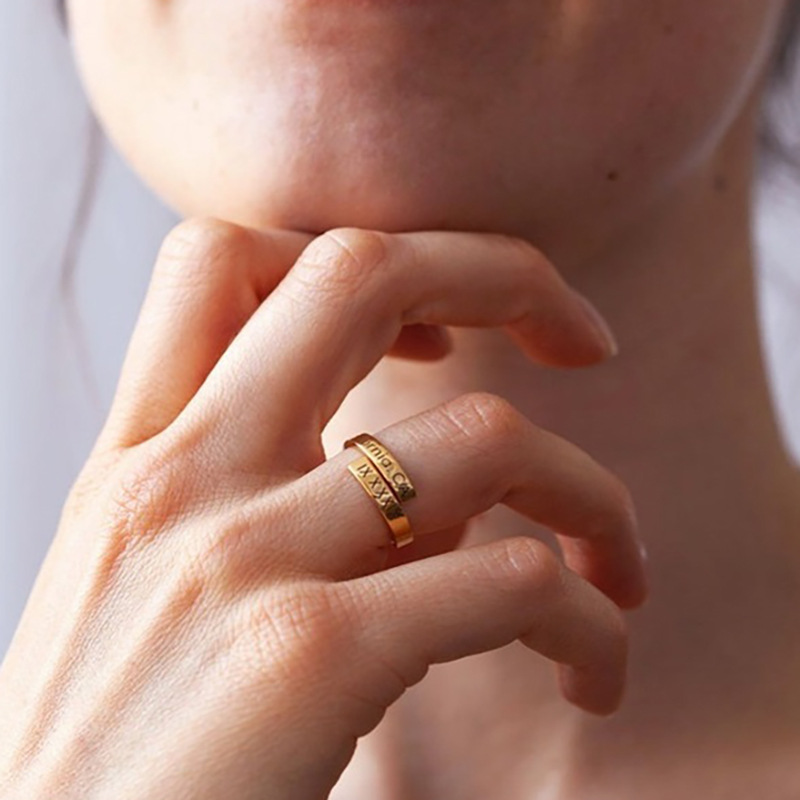 Stainless Steel Dating Ring Wo - Couple Ring Set recension och pris