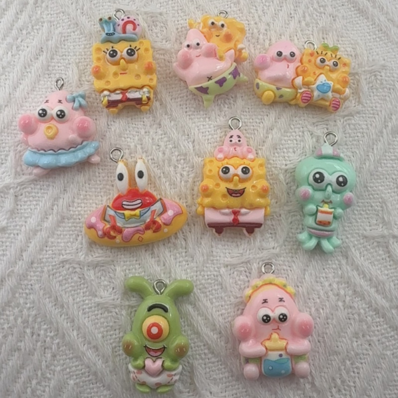 10pcs cartoon resin pendant, D - Drop Earrings recension och pris