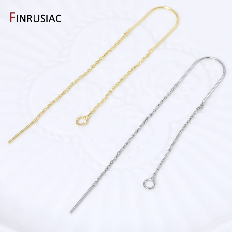 18K Gold Plated Brass Long Tas - Drop Earrings recension och pris