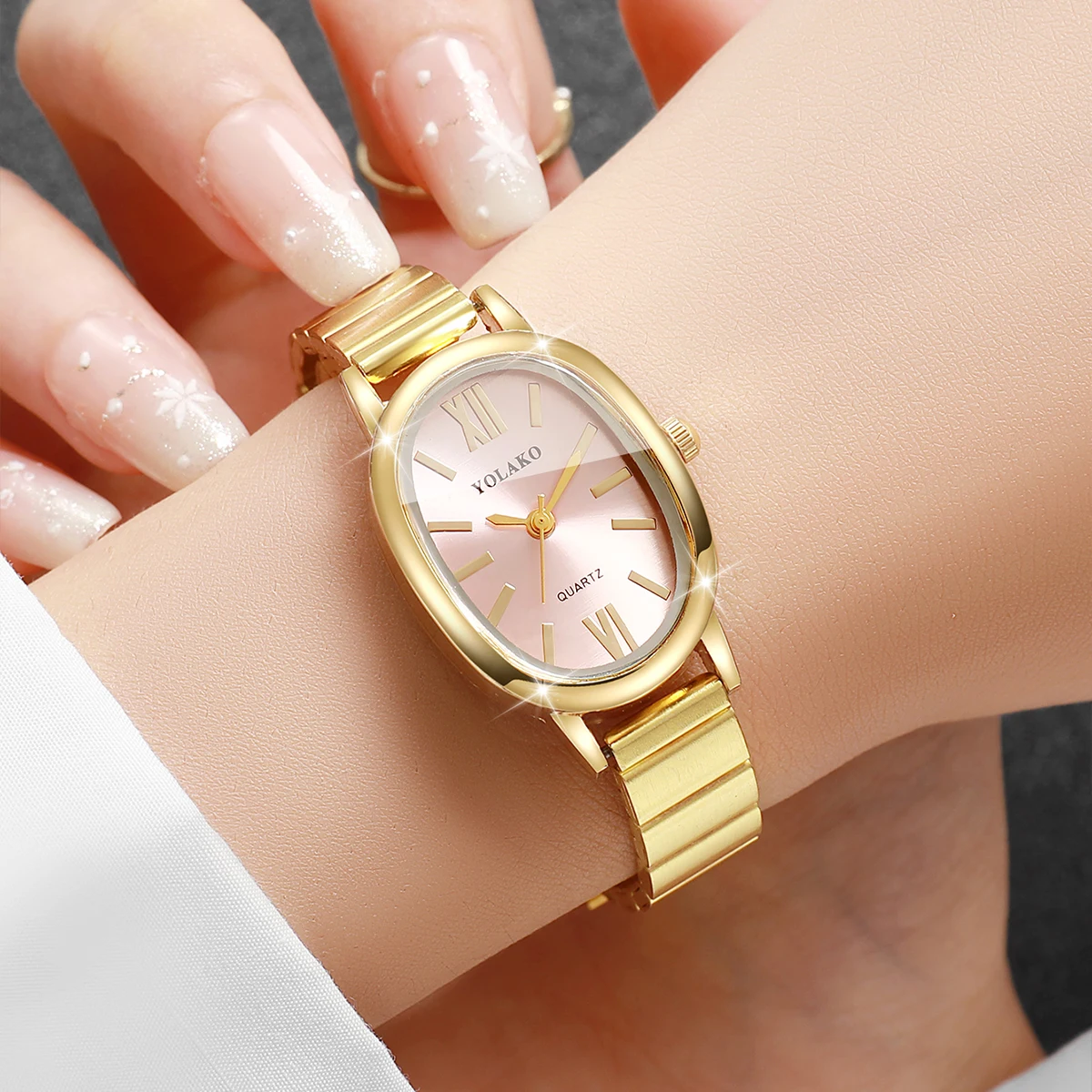 Elegant Pink Dial Women Watch  - Jewelry Watches For Women recension och pris
