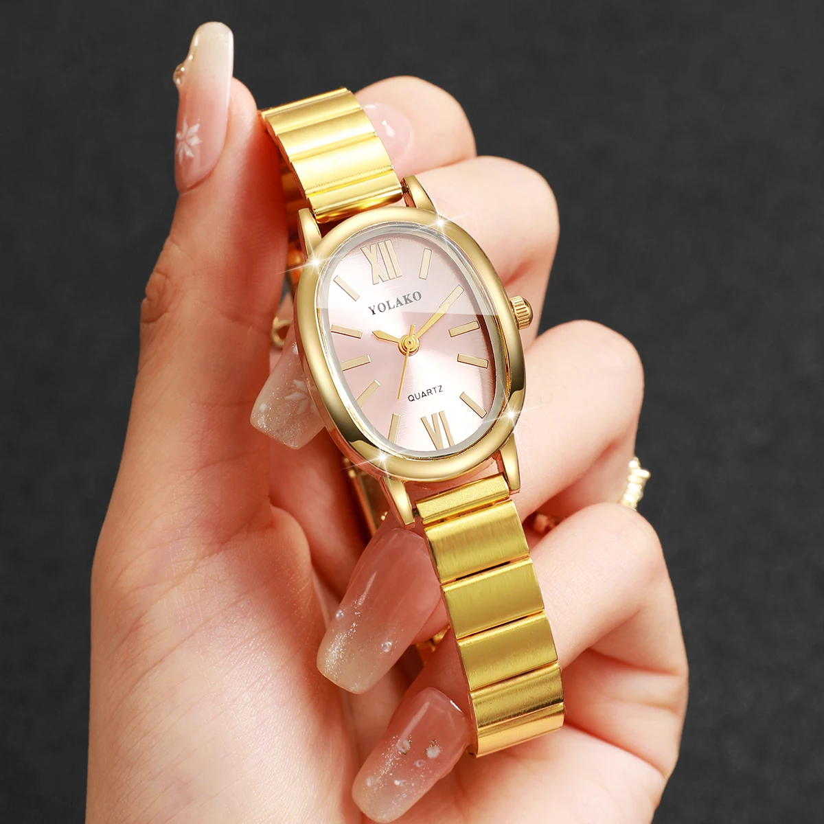 Elegant Pink Dial Women Watch  - Jewelry Watches For Women recension och pris