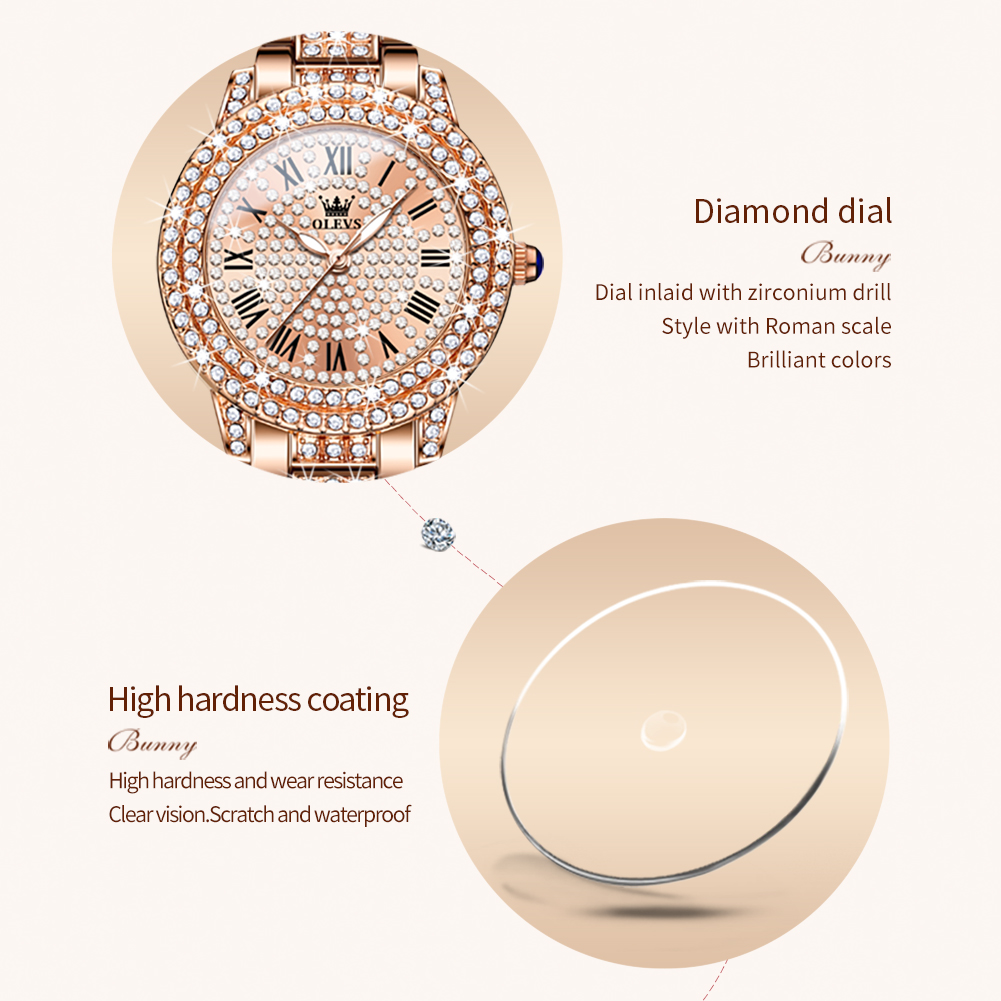 OLEVS 9943 Luxury All Diamond  - Jewelry Watches For Women recension och pris